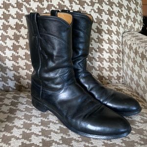 Justin Mens Cowboy Boots Sz 10